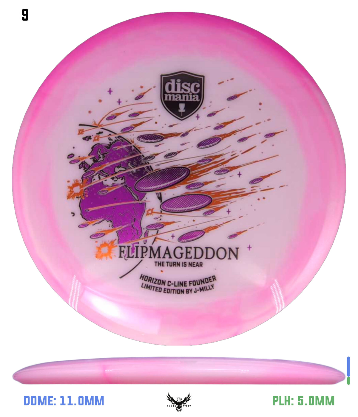 Discmania Limited Edition Horizon C-Line Founder - J-Milly Flipmageddon
