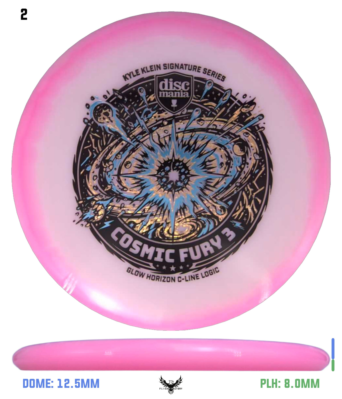 Discmania Cosmic Fury 3 - Kyle Klein Signature Series Glow Horizon C-Line Logic
