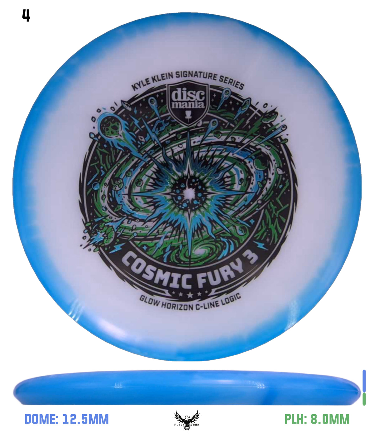 Discmania Cosmic Fury 3 - Kyle Klein Signature Series Glow Horizon C-Line Logic