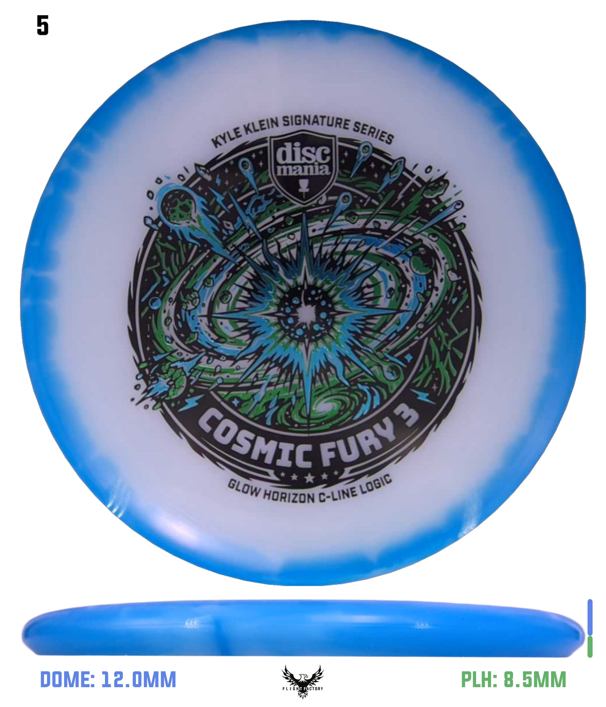 Discmania Cosmic Fury 3 - Kyle Klein Signature Series Glow Horizon C-Line Logic