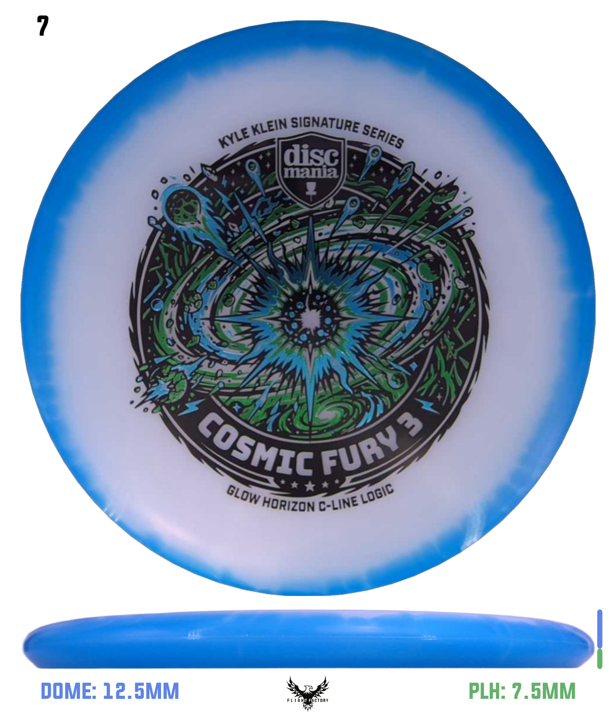 Discmania Cosmic Fury 3 - Kyle Klein Signature Series Glow Horizon C-Line Logic