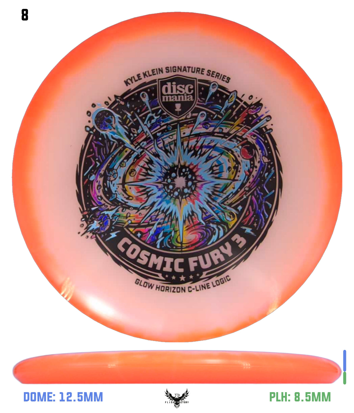 Discmania Cosmic Fury 3 - Kyle Klein Signature Series Glow Horizon C-Line Logic