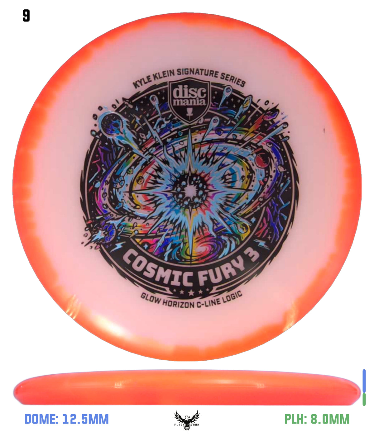 Discmania Cosmic Fury 3 - Kyle Klein Signature Series Glow Horizon C-Line Logic