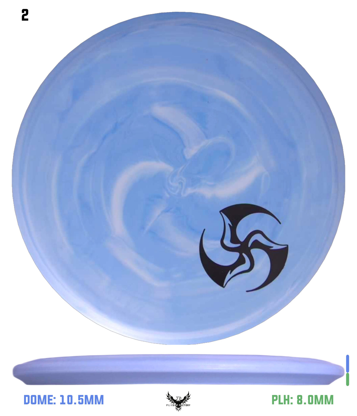 Discmania Swirl Flex 2 P-Line MD3 - Huk Lab Mini TriFly