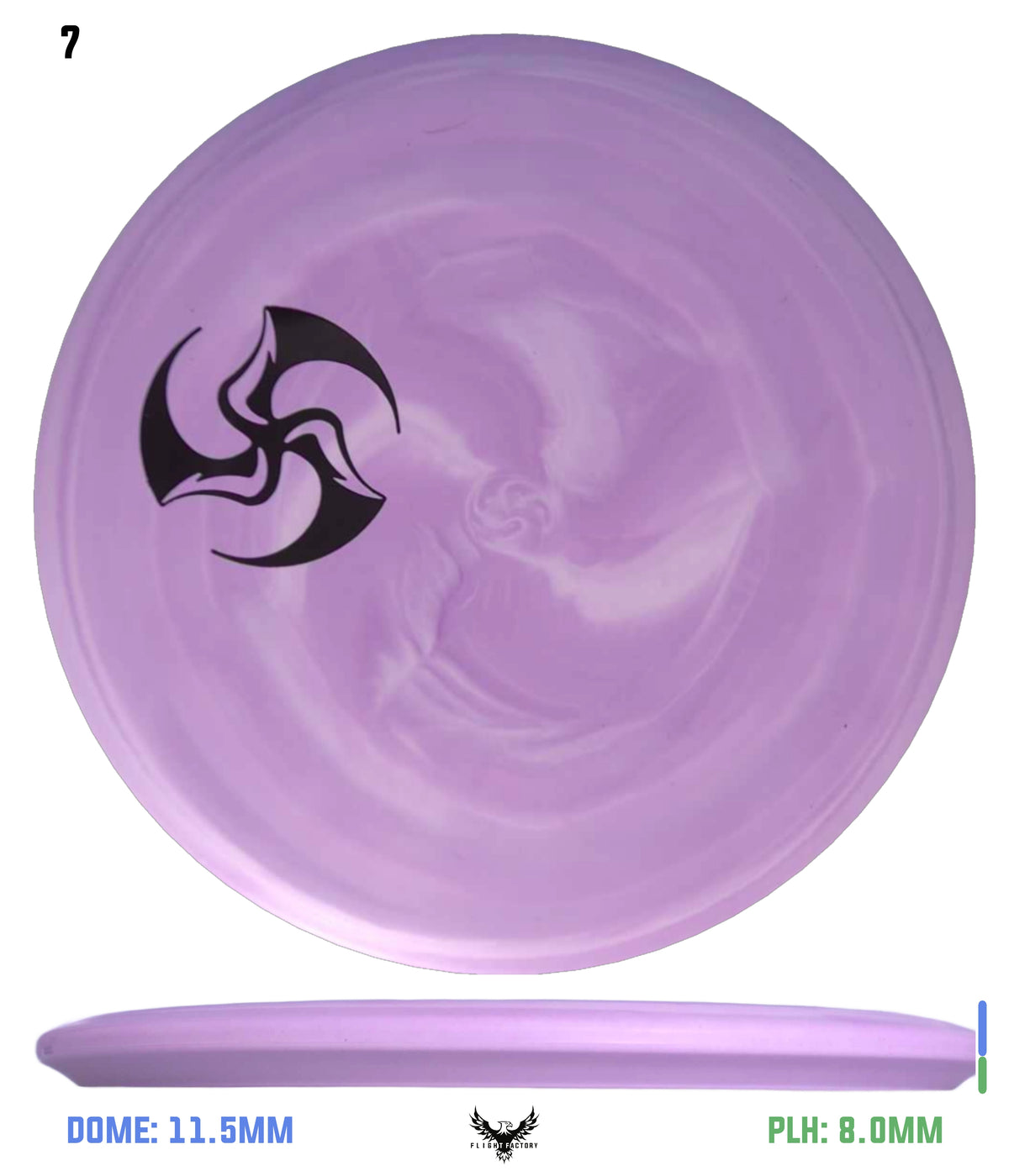 Discmania Swirl Flex 2 P-Line MD3 - Huk Lab Mini TriFly