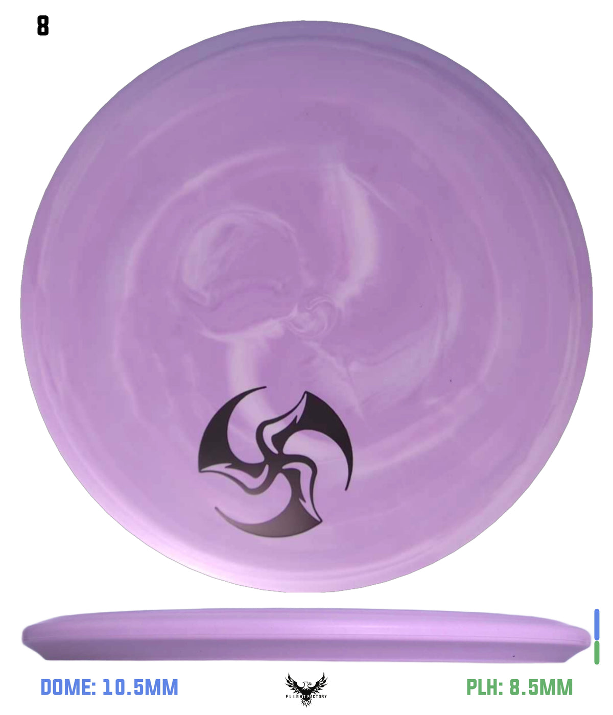 Discmania Swirl Flex 2 P-Line MD3 - Huk Lab Mini TriFly