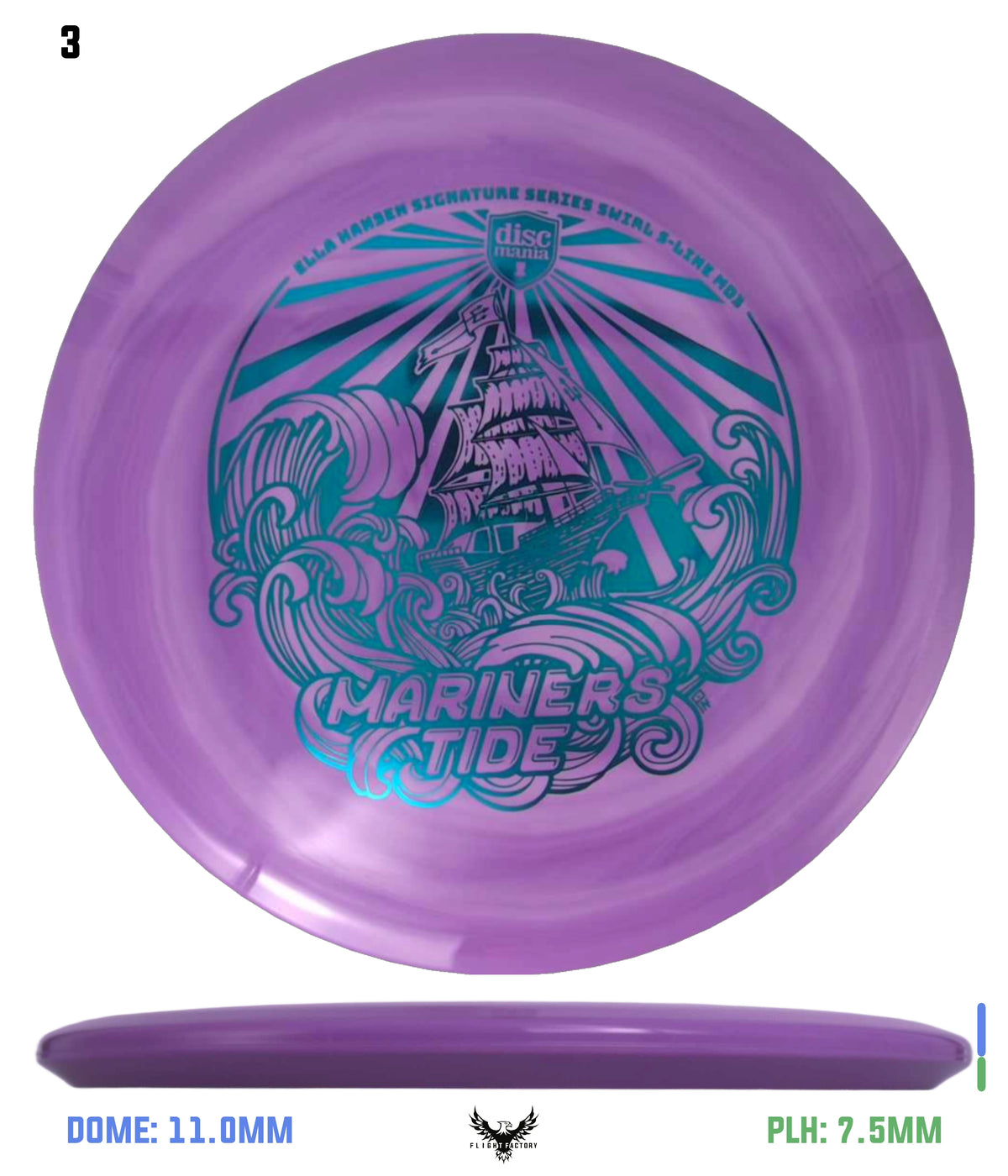Discmania Mariners Tide - Ella Hansen Signature Series Swirl S-Line MD3