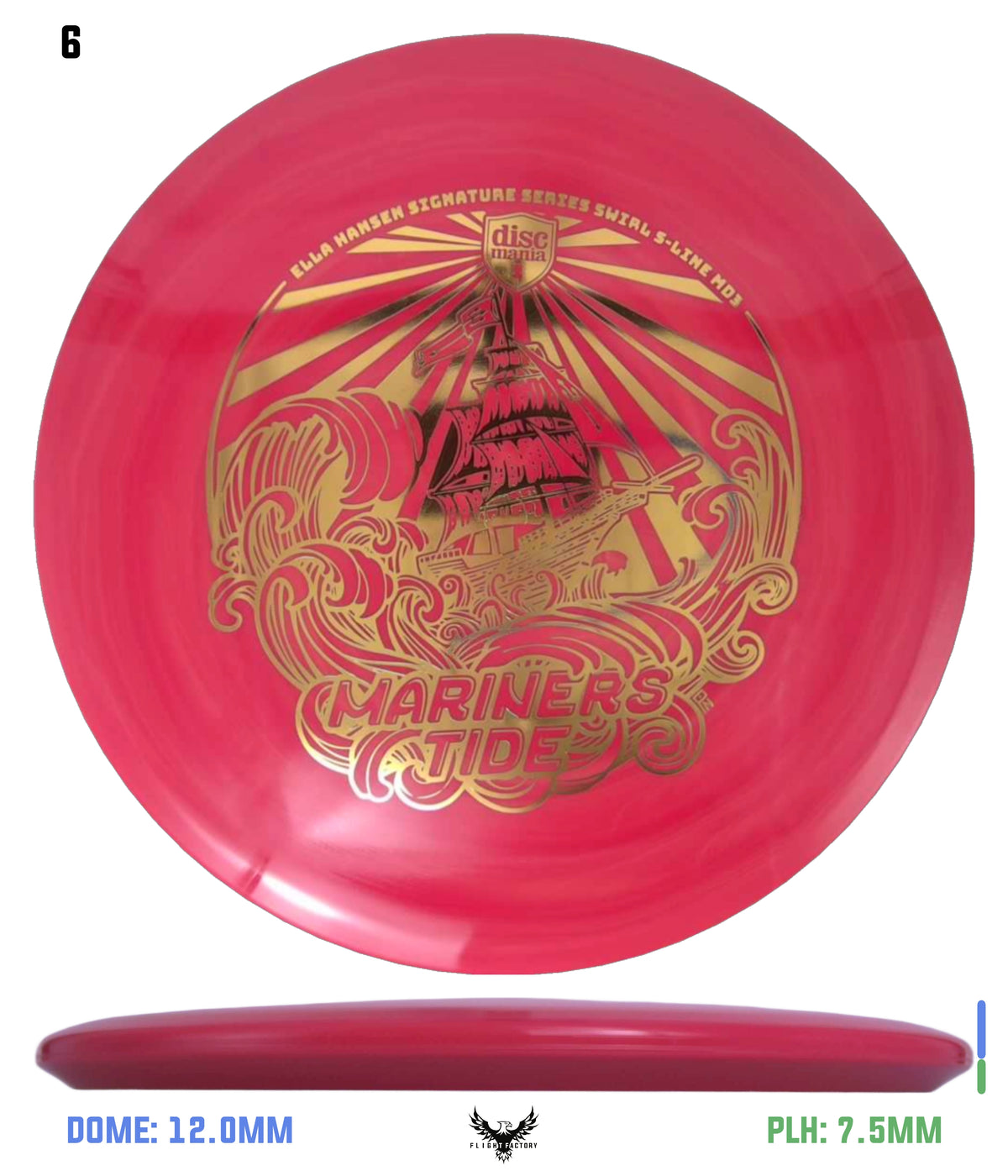 Discmania Mariners Tide - Ella Hansen Signature Series Swirl S-Line MD3