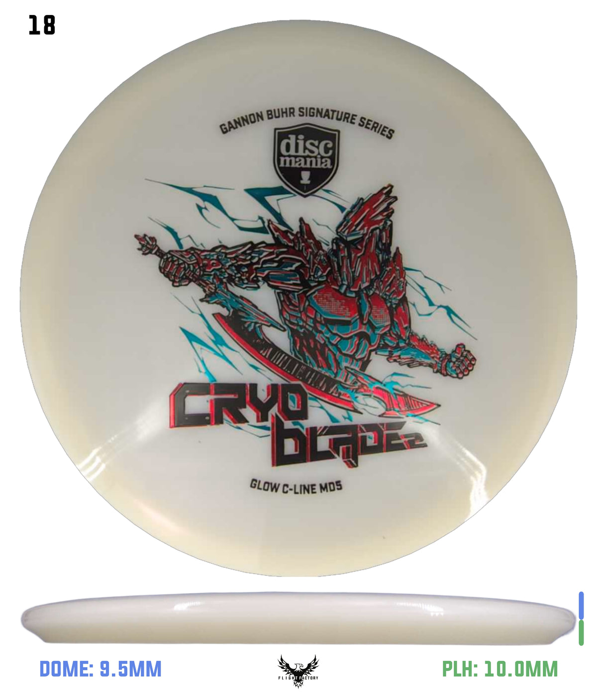 Discmania Cryo Blade 2 Glow C-Line MD5 - Gannon Buhr Signature Series 2026