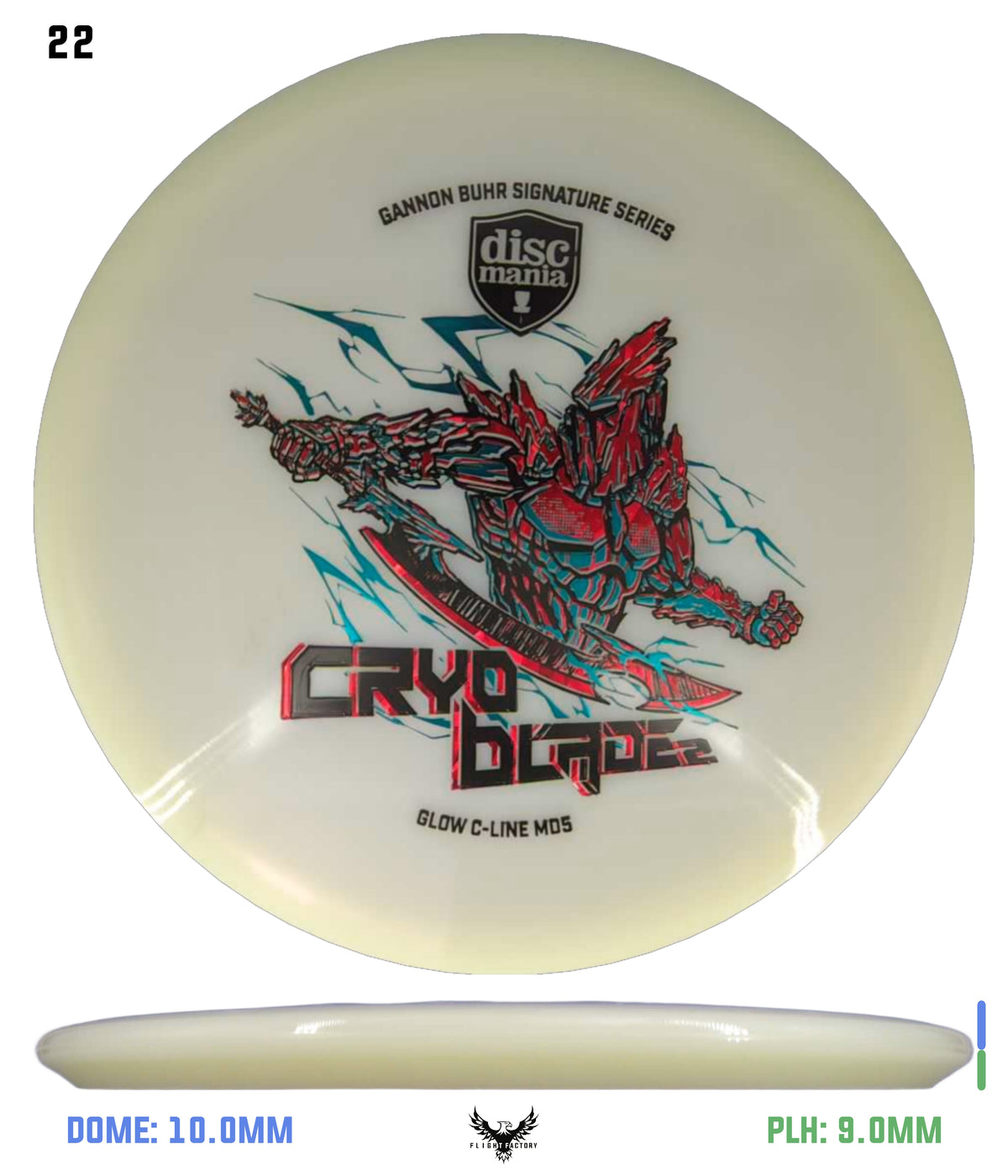 Discmania Cryo Blade 2 Glow C-Line MD5 - Gannon Buhr Signature Series 2026