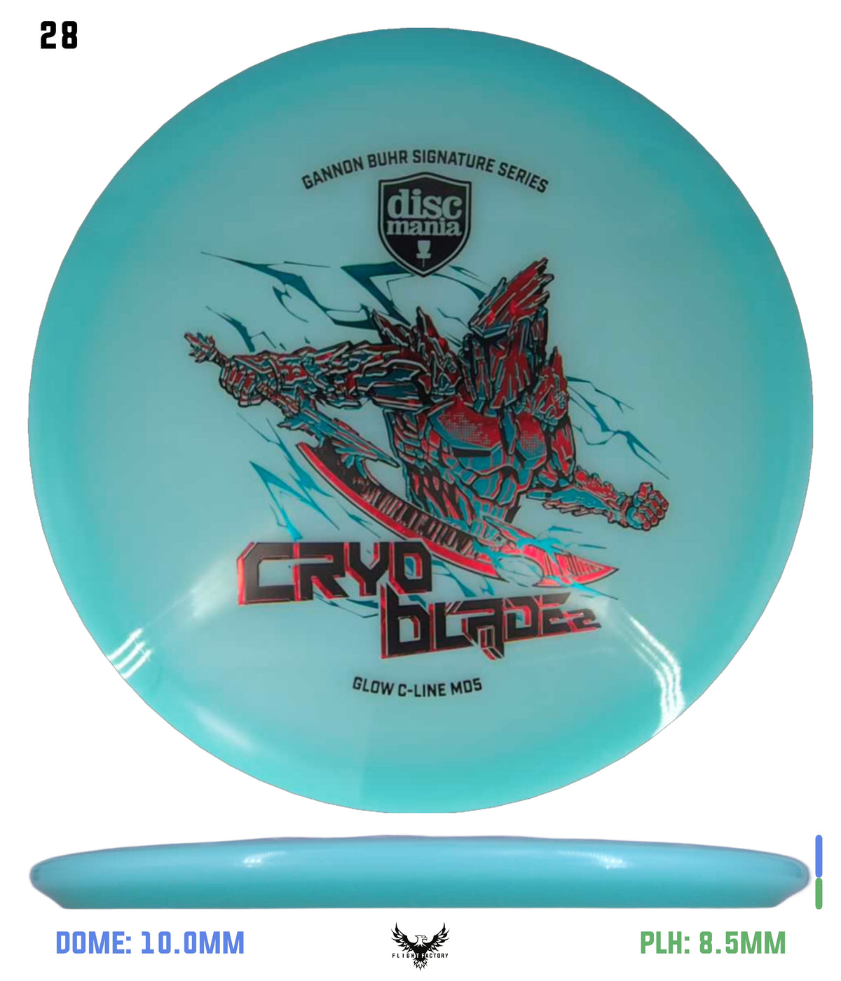 Discmania Cryo Blade 2 Glow C-Line MD5 - Gannon Buhr Signature Series 2026