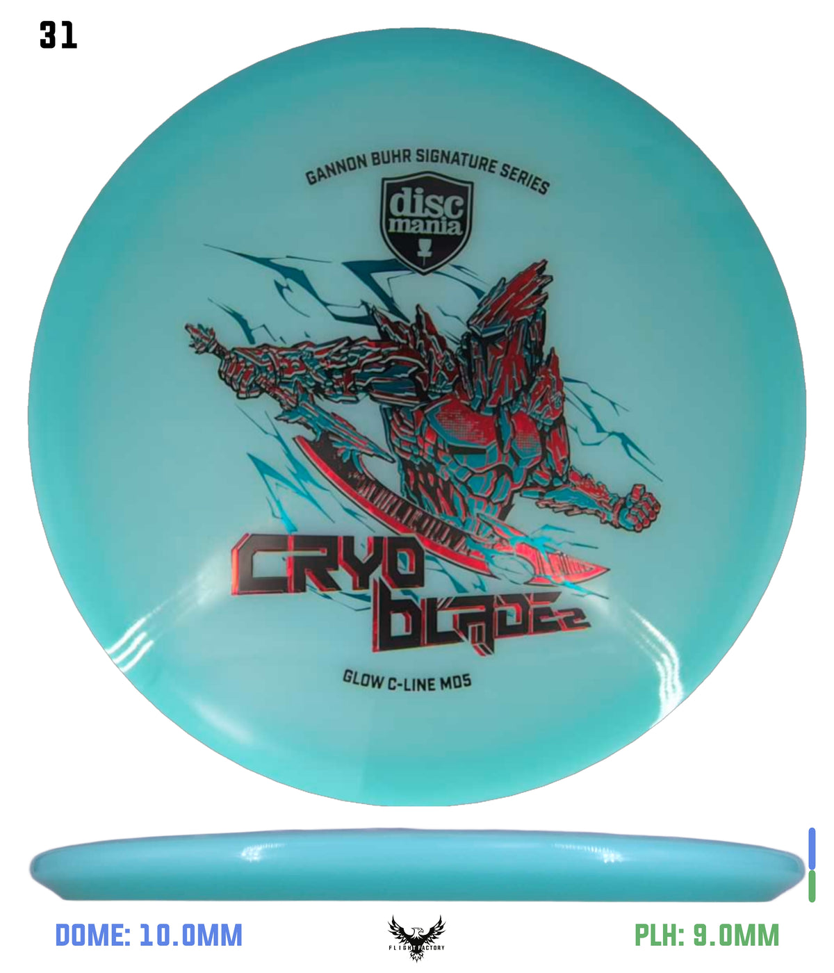 Discmania Cryo Blade 2 Glow C-Line MD5 - Gannon Buhr Signature Series 2026