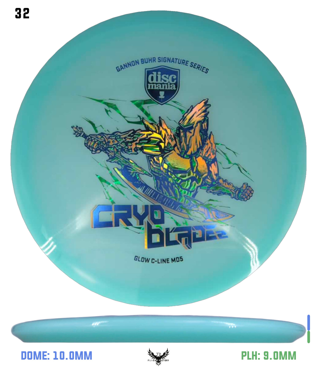 Discmania Cryo Blade 2 Glow C-Line MD5 - Gannon Buhr Signature Series 2026