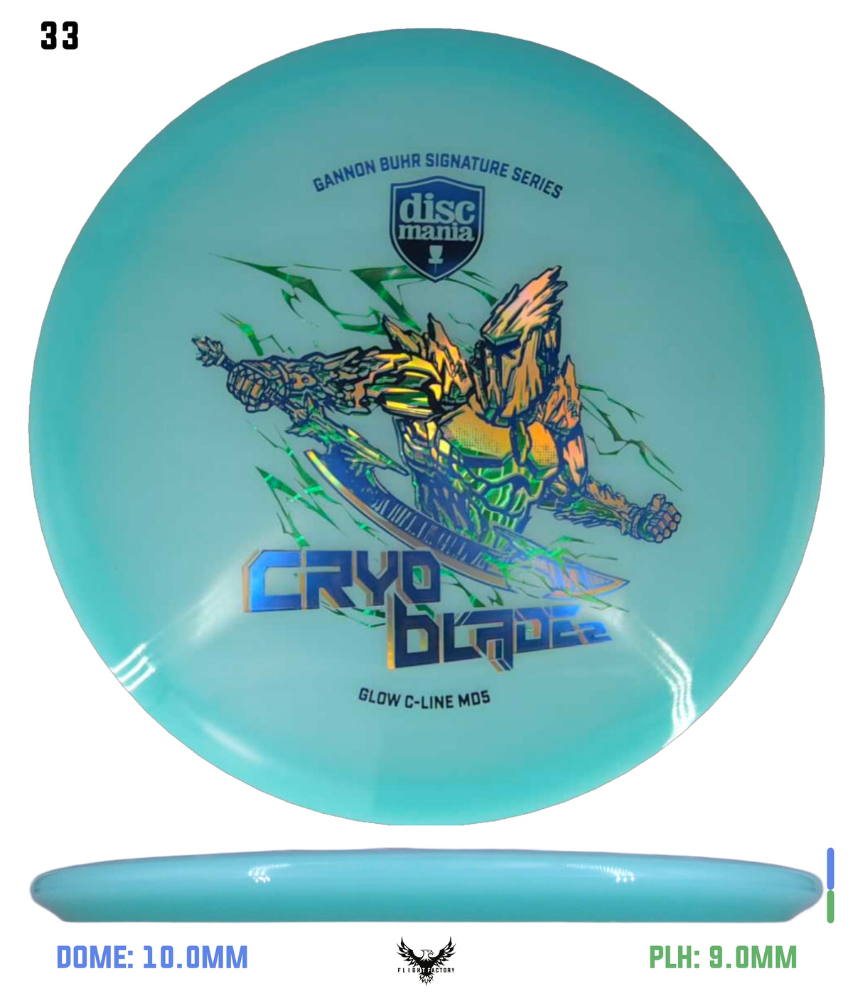 Discmania Cryo Blade 2 Glow C-Line MD5 - Gannon Buhr Signature Series 2026