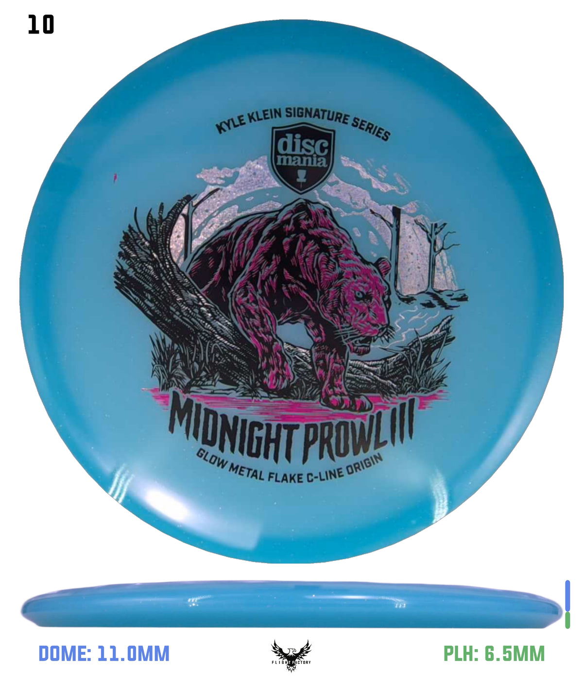 Discmania Midnight Prowl 3 - Kyle Klein Signature Series Glow Metal Flake C-Line Origin