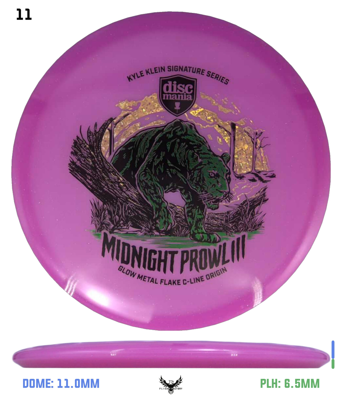 Discmania Midnight Prowl 3 - Kyle Klein Signature Series Glow Metal Flake C-Line Origin