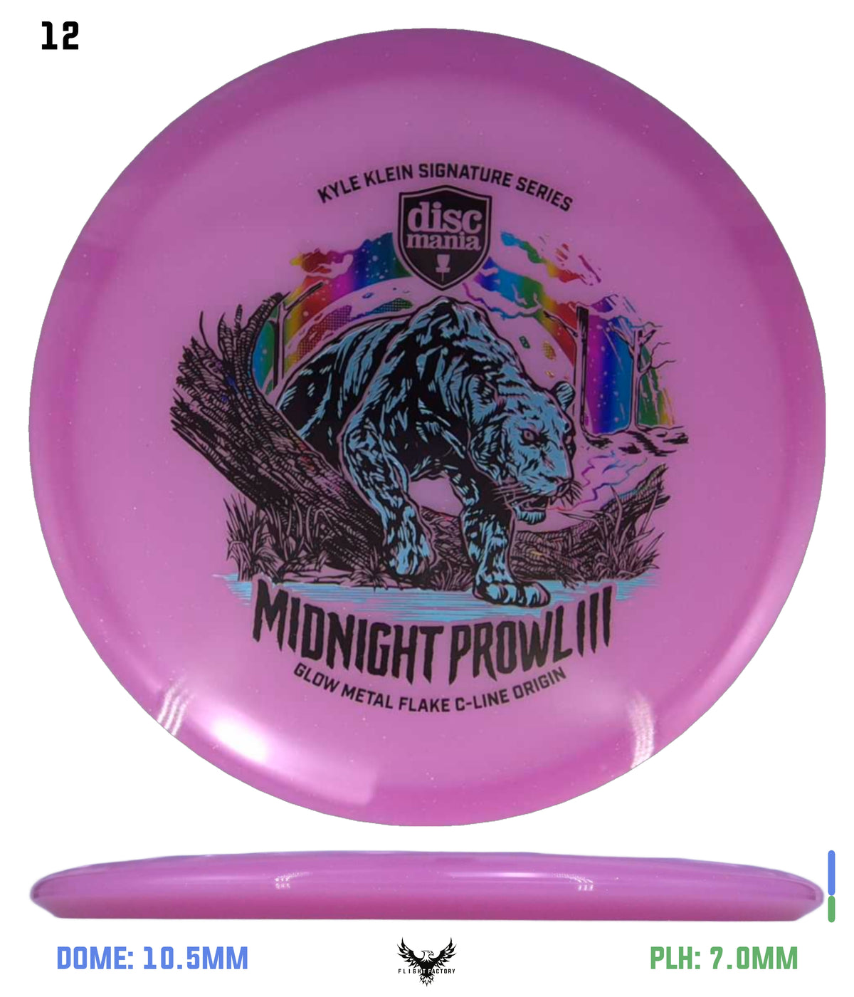 Discmania Midnight Prowl 3 - Kyle Klein Signature Series Glow Metal Flake C-Line Origin