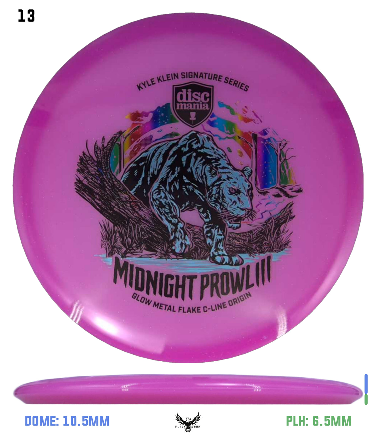 Discmania Midnight Prowl 3 - Kyle Klein Signature Series Glow Metal Flake C-Line Origin