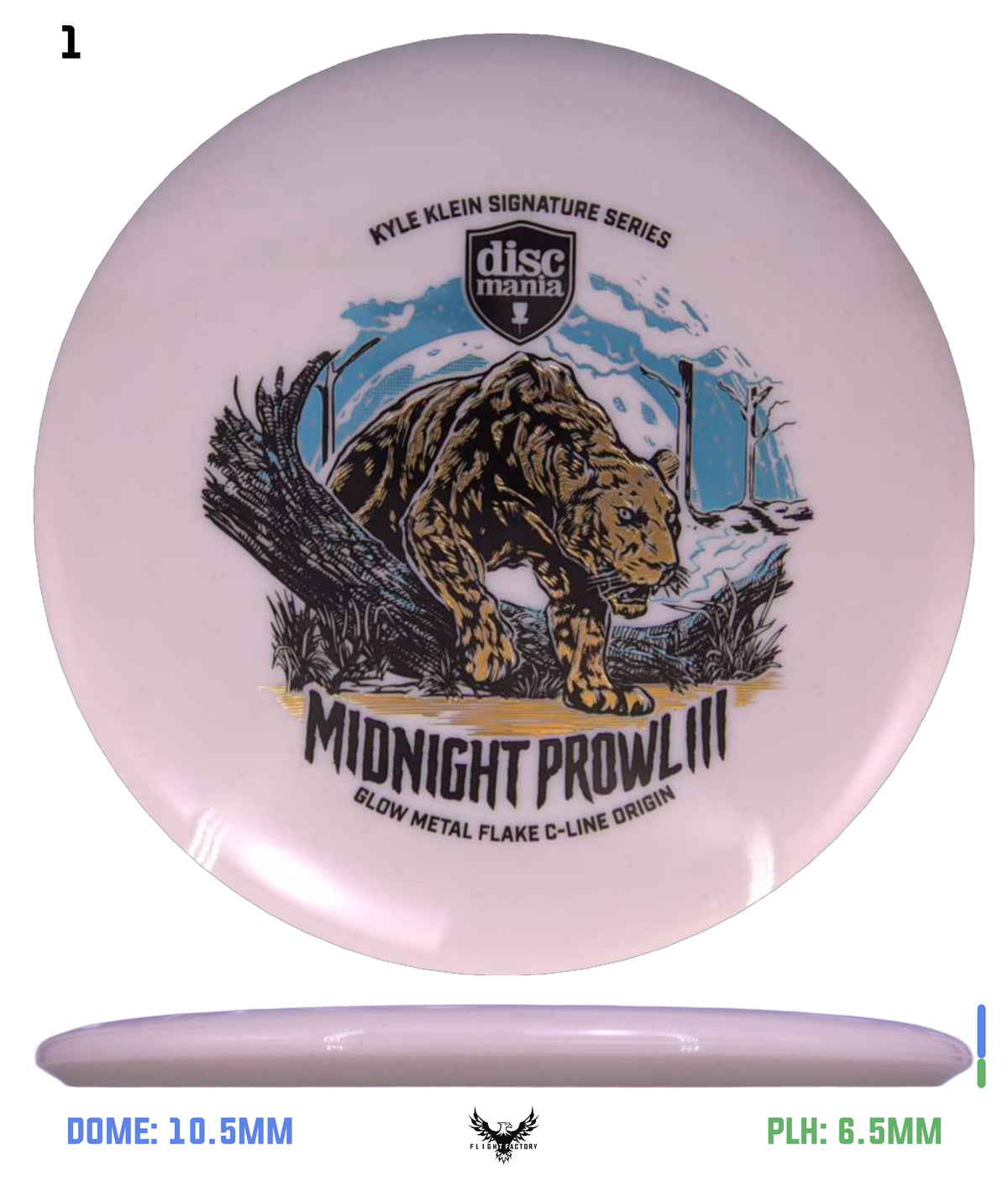 Discmania Midnight Prowl 3 - Kyle Klein Signature Series Glow Metal Flake C-Line Origin