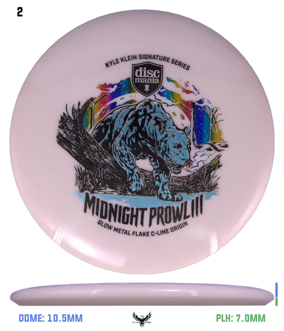 Discmania Midnight Prowl 3 - Kyle Klein Signature Series Glow Metal Flake C-Line Origin