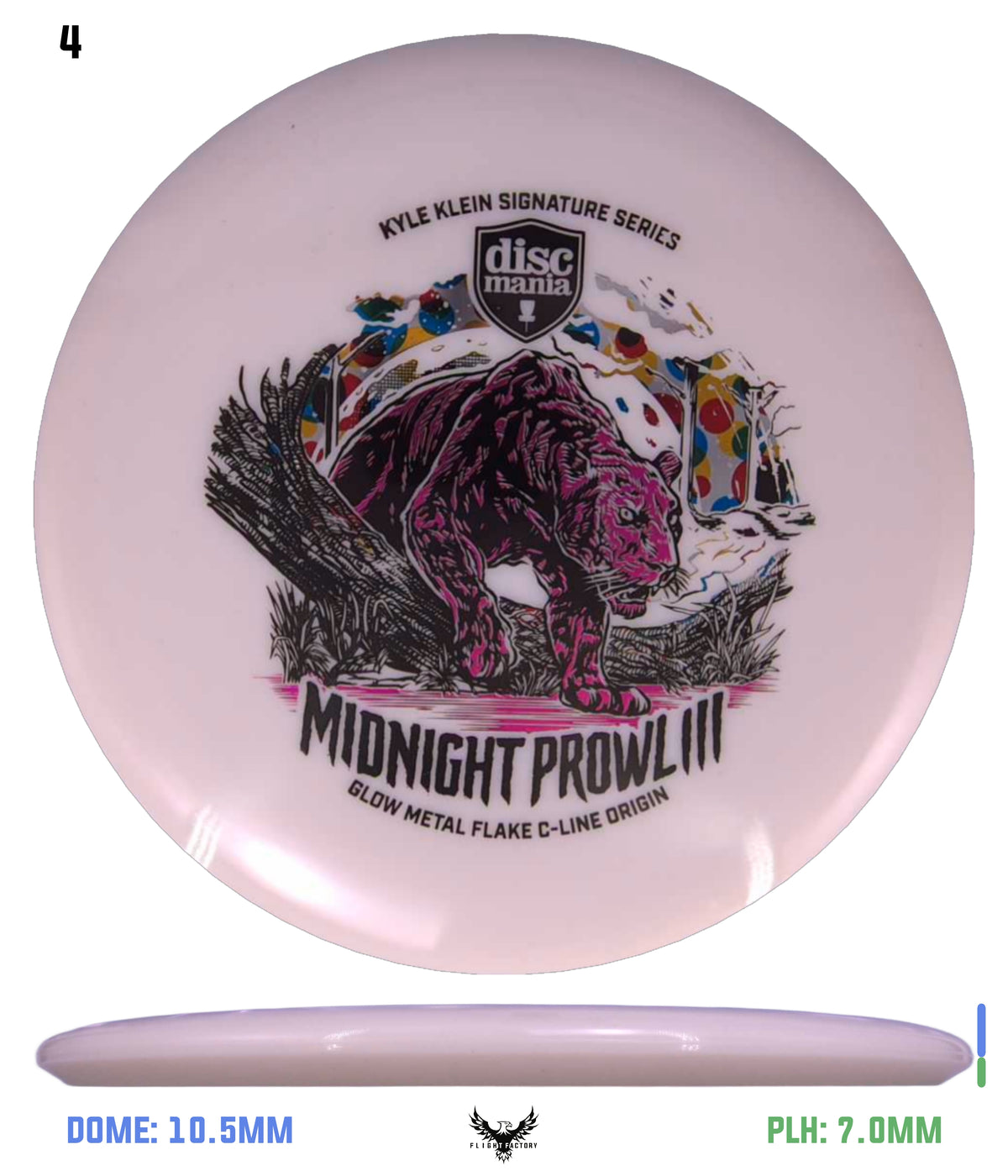 Discmania Midnight Prowl 3 - Kyle Klein Signature Series Glow Metal Flake C-Line Origin