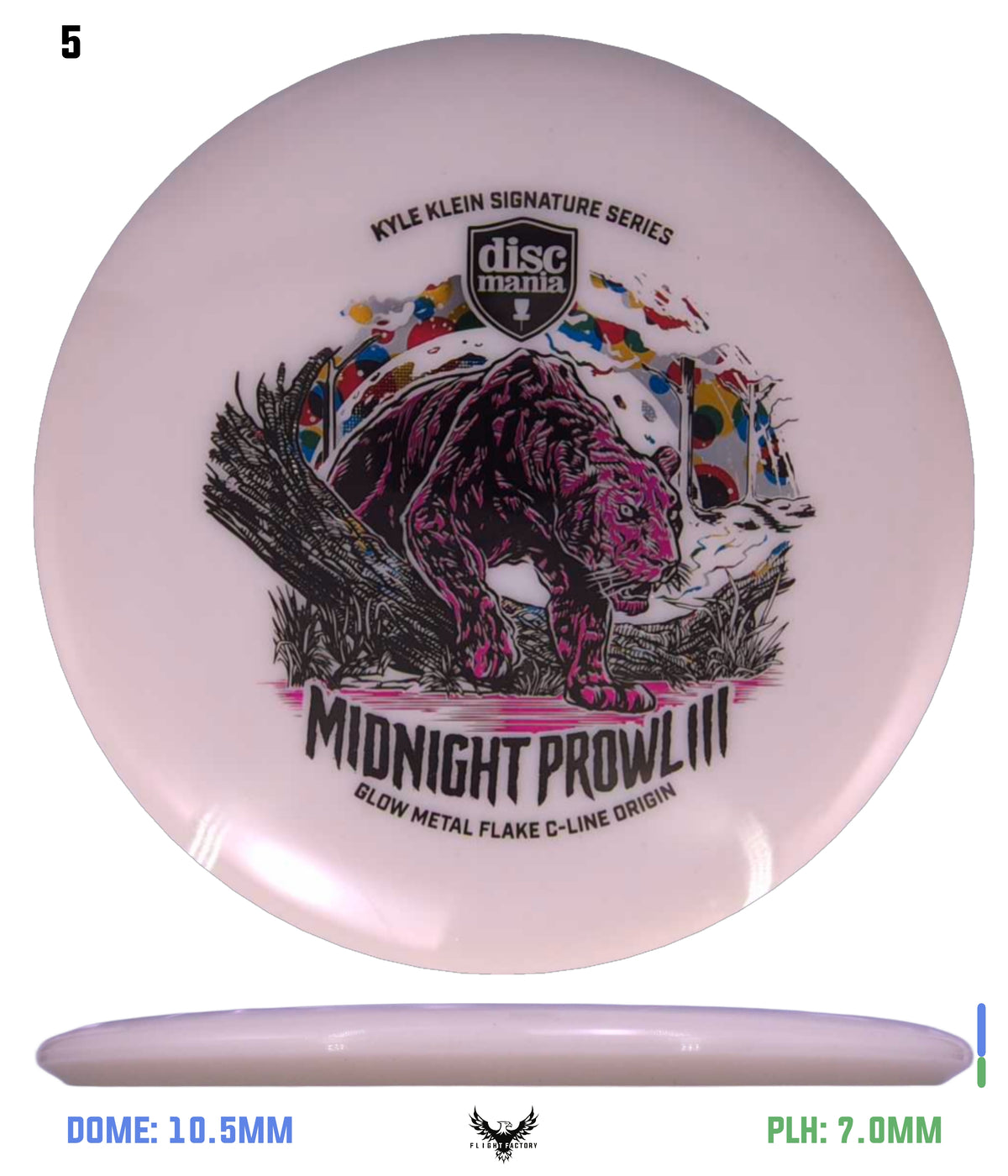 Discmania Midnight Prowl 3 - Kyle Klein Signature Series Glow Metal Flake C-Line Origin