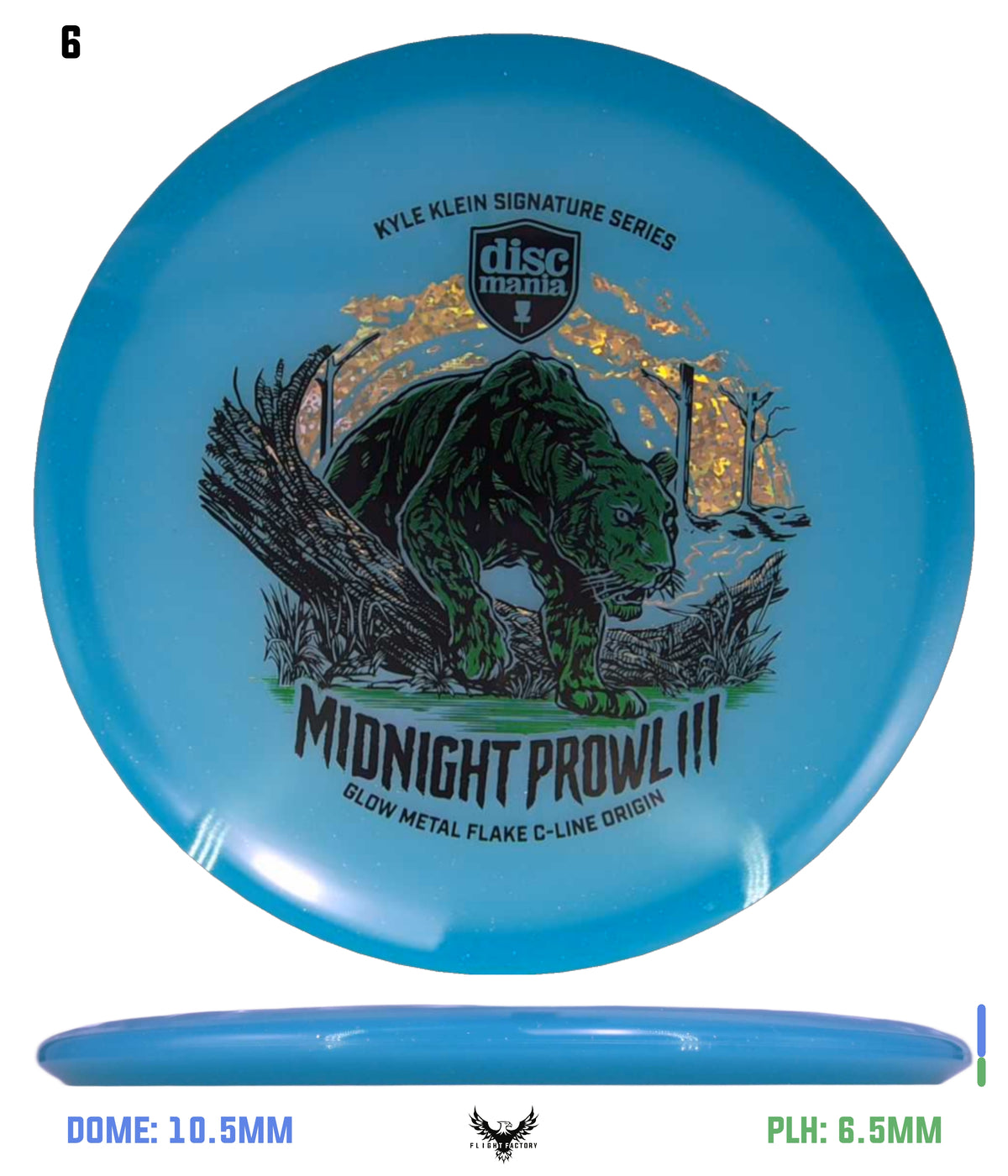 Discmania Midnight Prowl 3 - Kyle Klein Signature Series Glow Metal Flake C-Line Origin