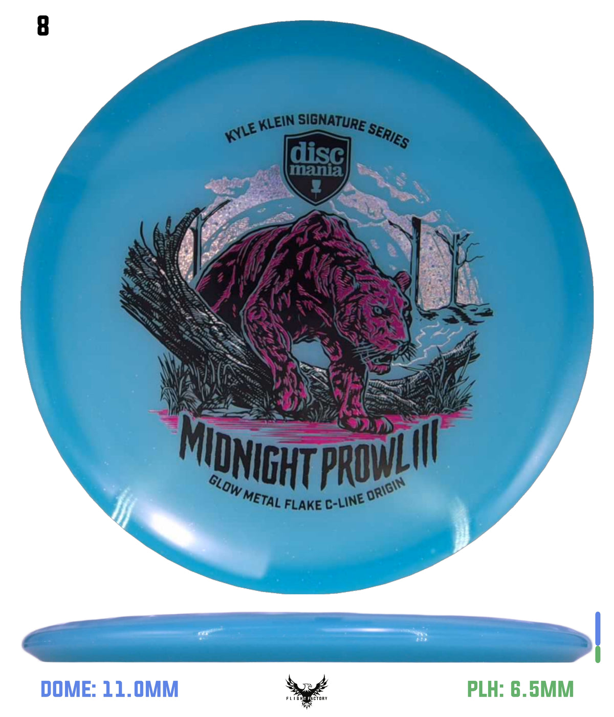 Discmania Midnight Prowl 3 - Kyle Klein Signature Series Glow Metal Flake C-Line Origin