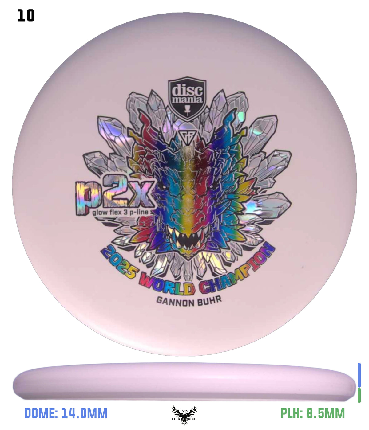 Discmania Gannon Buhr Glow Flex 3 P-Line P2x Triumph Series (2025 World Champion)