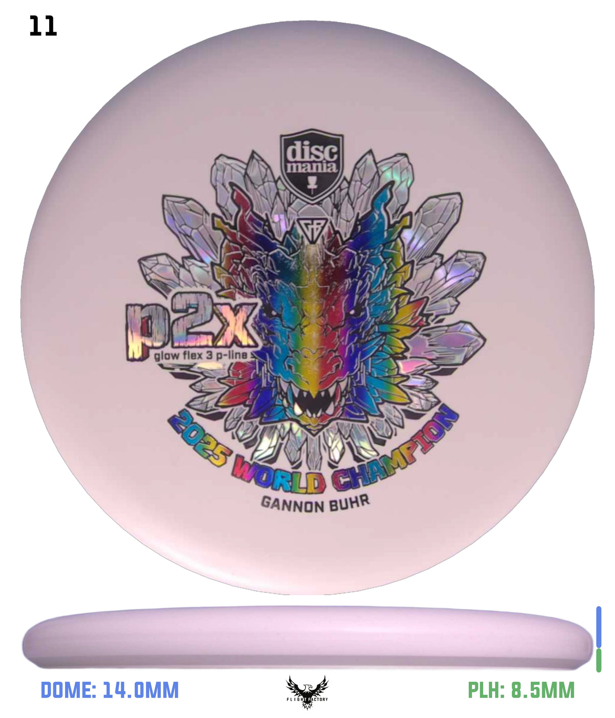Discmania Gannon Buhr Glow Flex 3 P-Line P2x Triumph Series (2025 World Champion)