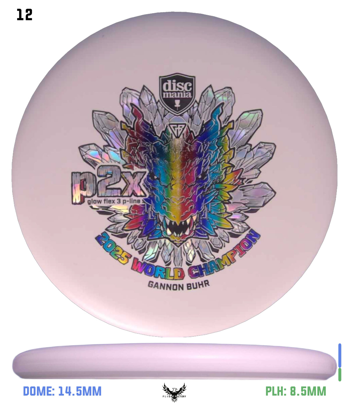 Discmania Gannon Buhr Glow Flex 3 P-Line P2x Triumph Series (2025 World Champion)