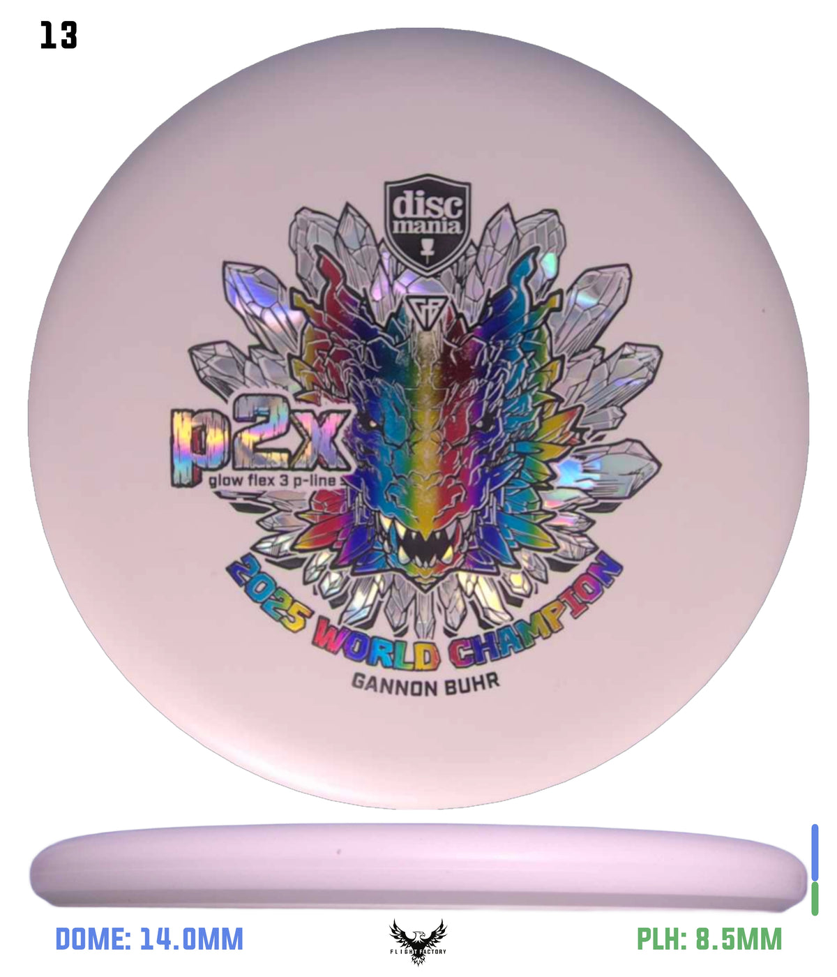 Discmania Gannon Buhr Glow Flex 3 P-Line P2x Triumph Series (2025 World Champion)
