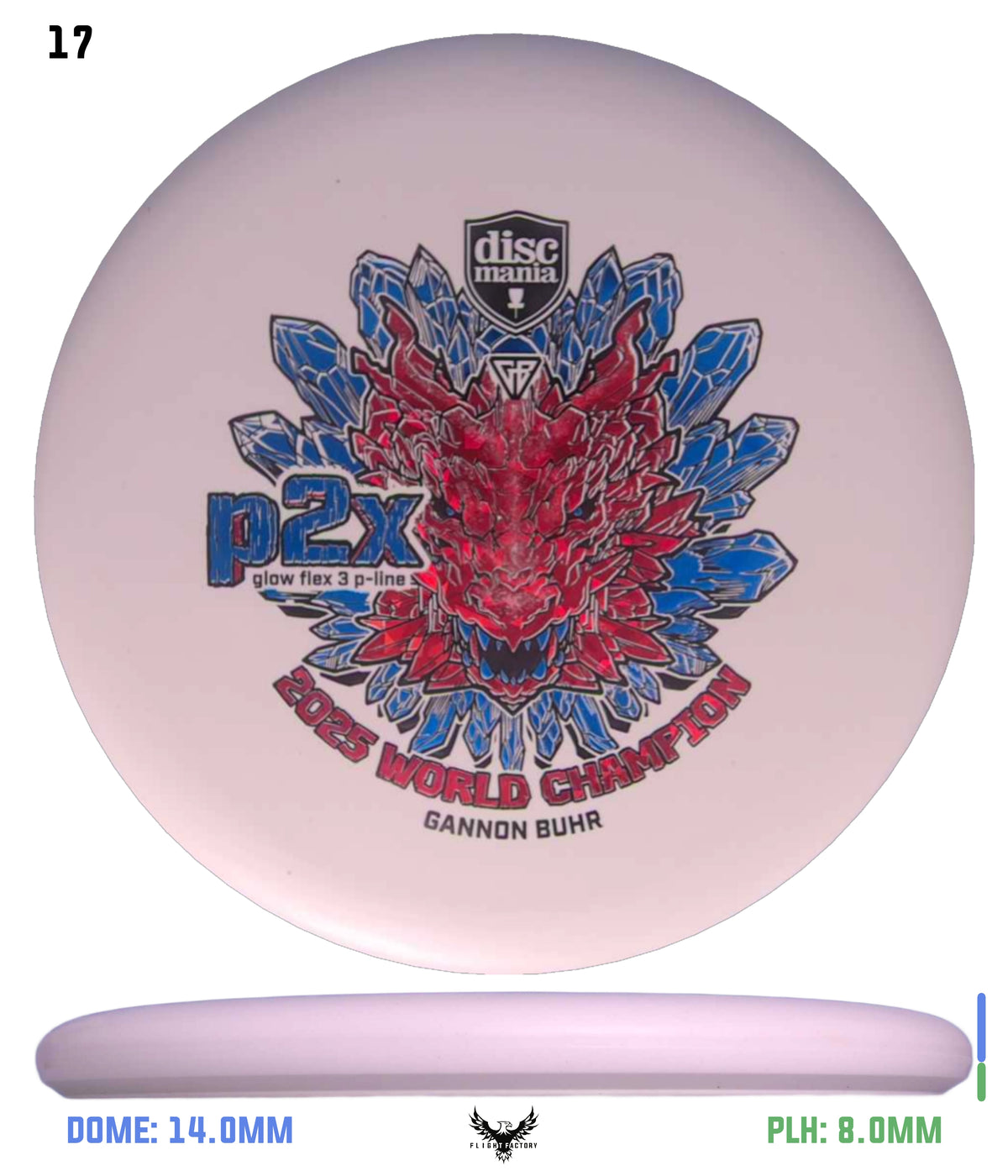 Discmania Gannon Buhr Glow Flex 3 P-Line P2x Triumph Series (2025 World Champion)