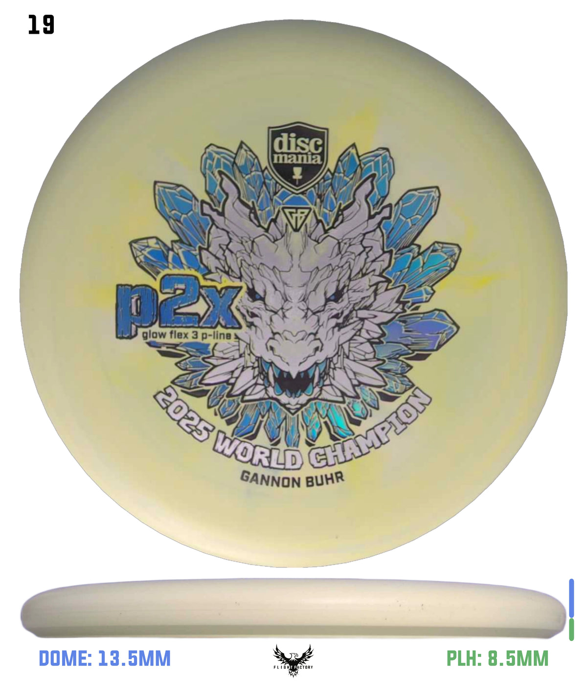 Discmania Gannon Buhr Glow Flex 3 P-Line P2x Triumph Series (2025 World Champion)