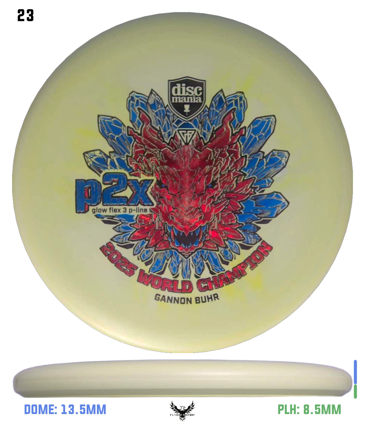 Discmania Gannon Buhr Glow Flex 3 P-Line P2x Triumph Series (2025 World Champion)
