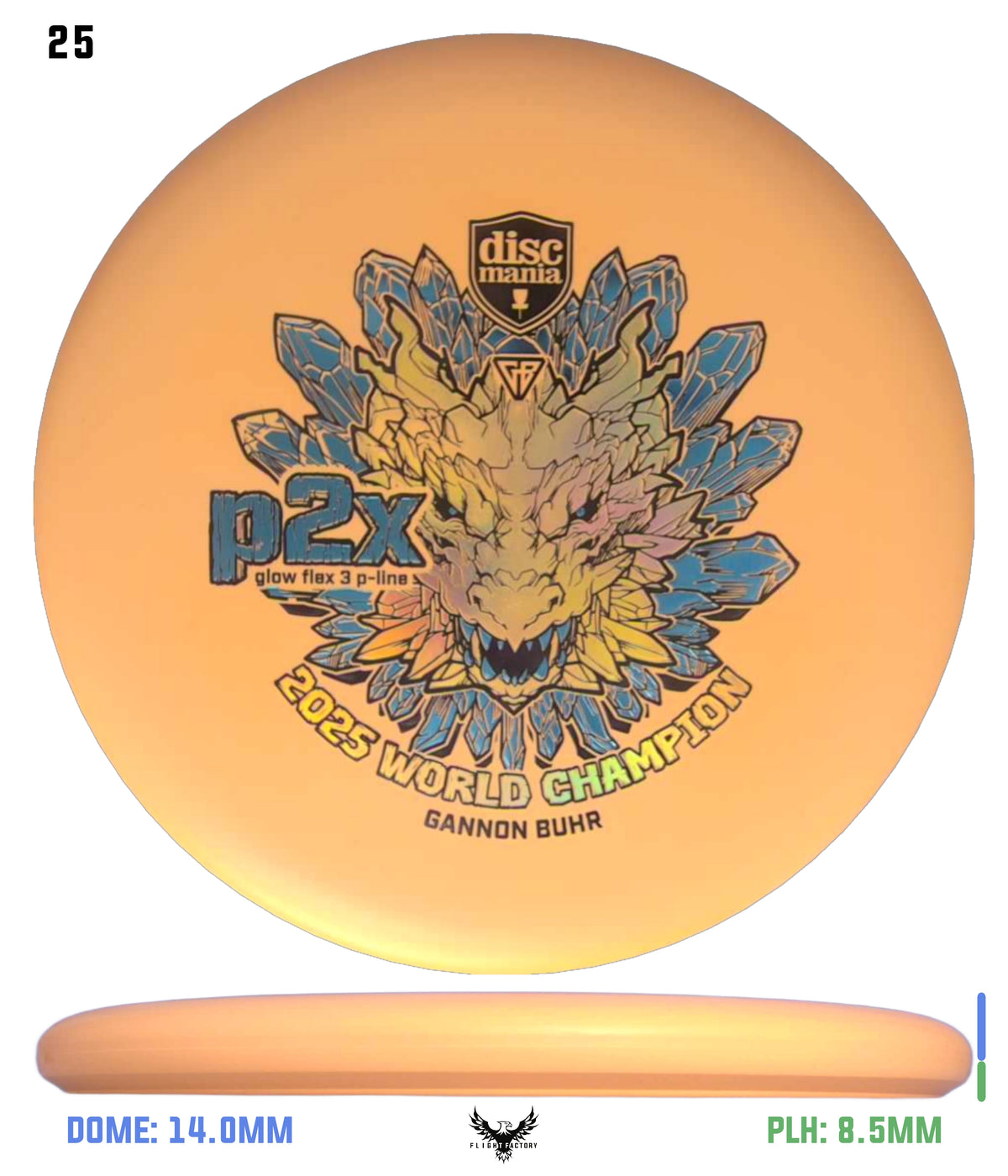 Discmania Gannon Buhr Glow Flex 3 P-Line P2x Triumph Series (2025 World Champion)