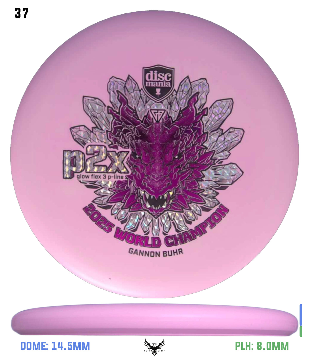 Discmania Gannon Buhr Glow Flex 3 P-Line P2x Triumph Series (2025 World Champion)