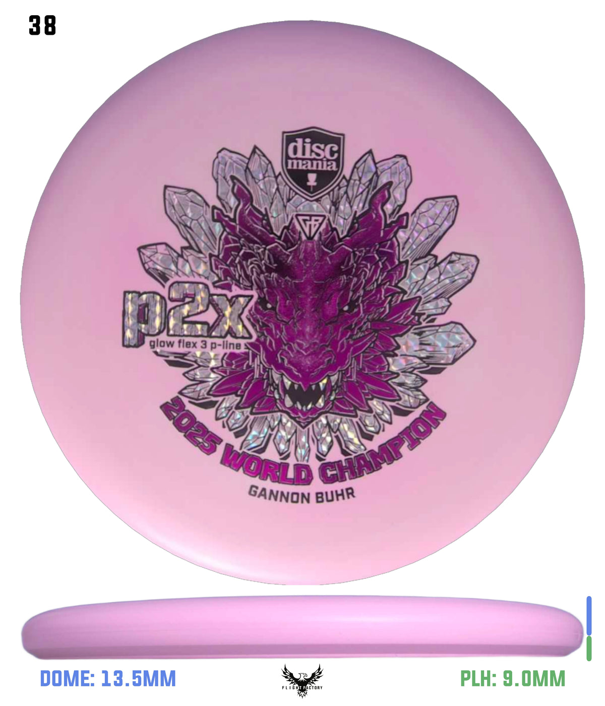 Discmania Gannon Buhr Glow Flex 3 P-Line P2x Triumph Series (2025 World Champion)
