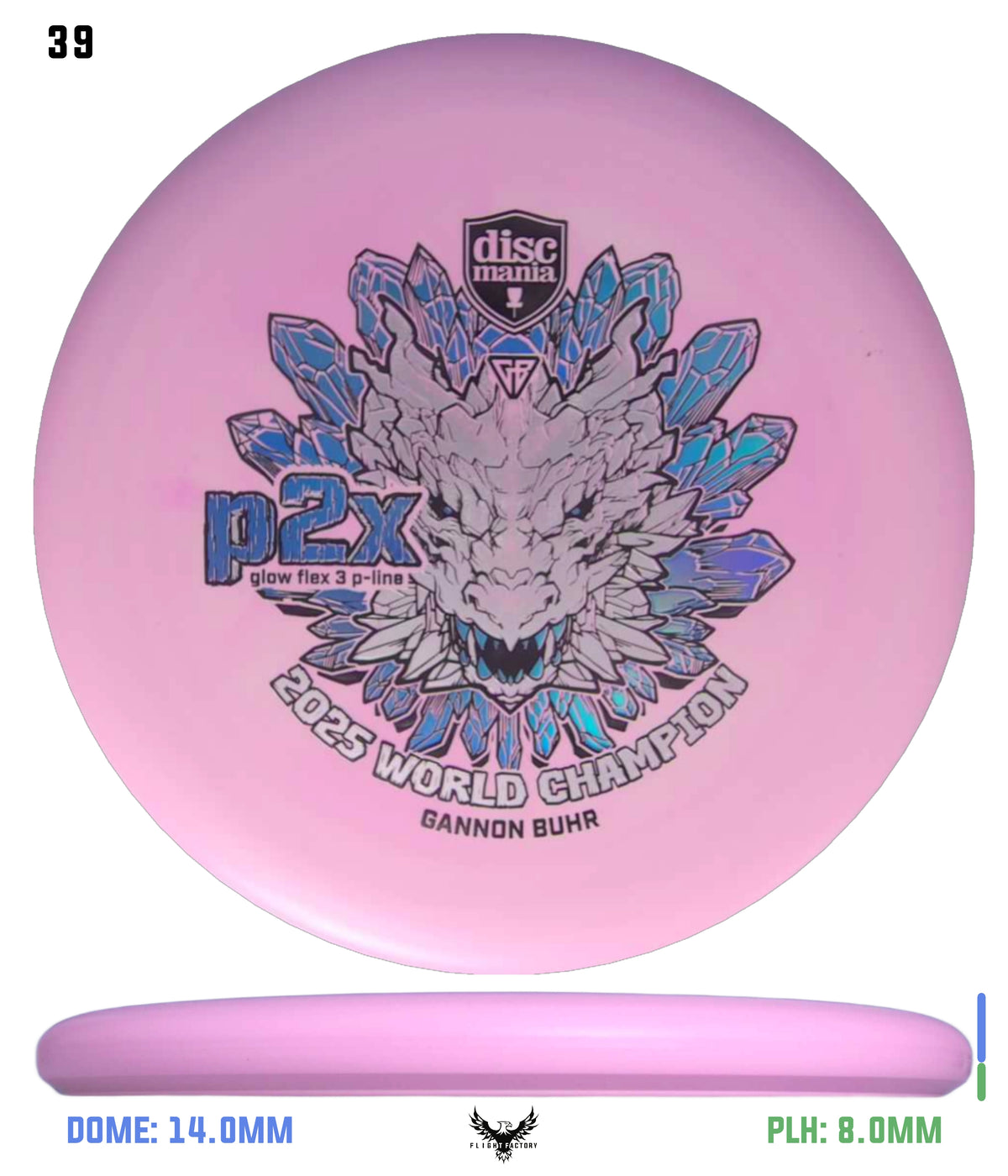 Discmania Gannon Buhr Glow Flex 3 P-Line P2x Triumph Series (2025 World Champion)