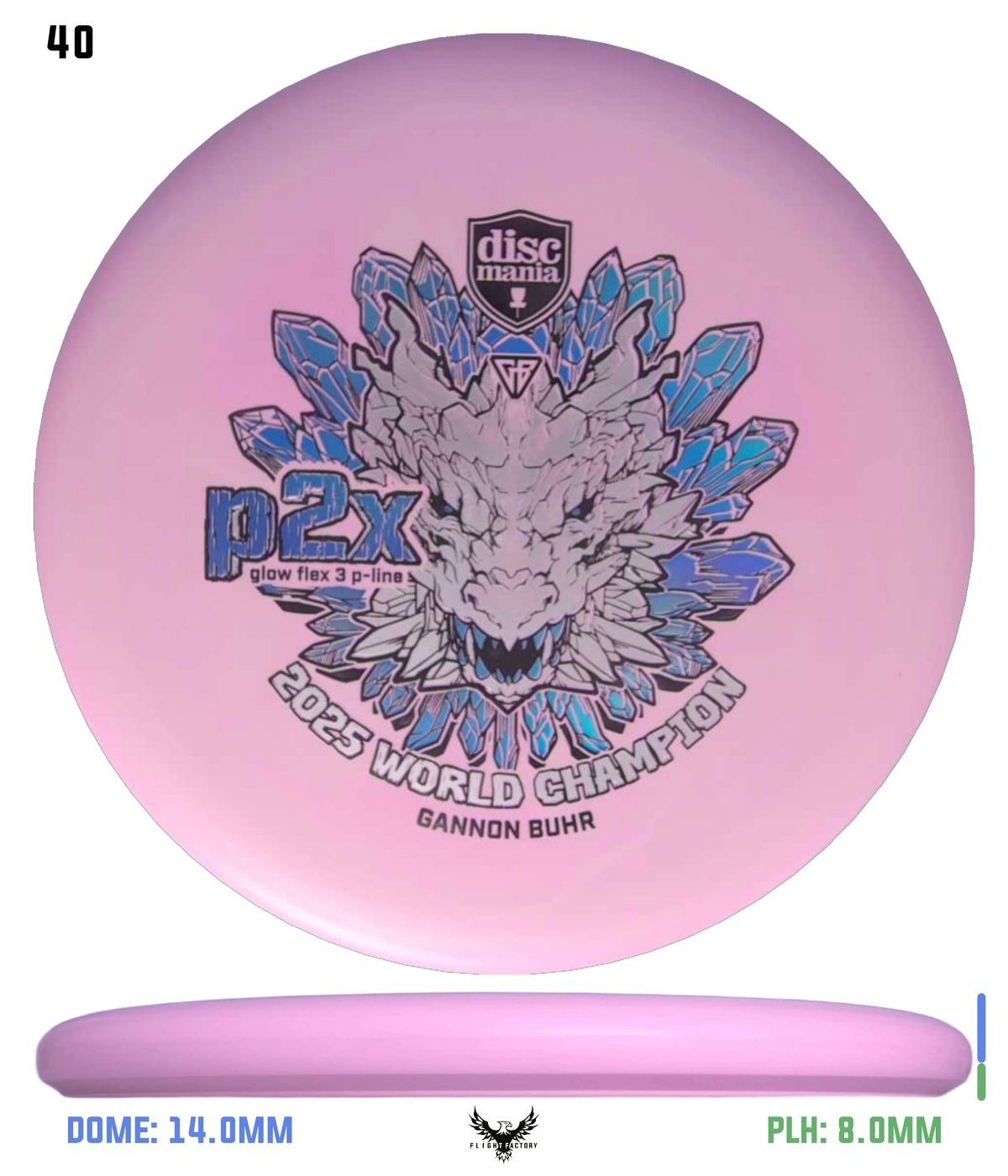 Discmania Gannon Buhr Glow Flex 3 P-Line P2x Triumph Series (2025 World Champion)