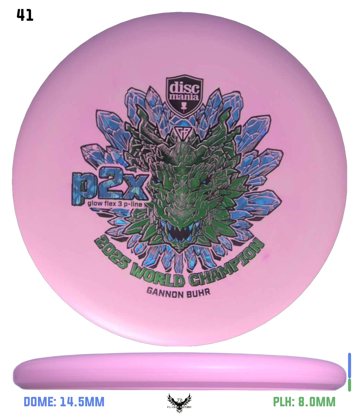Discmania Gannon Buhr Glow Flex 3 P-Line P2x Triumph Series (2025 World Champion)