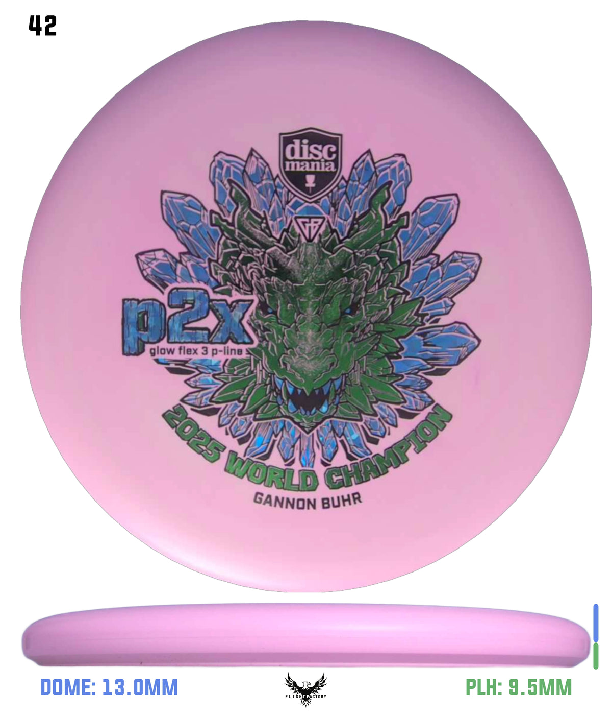 Discmania Gannon Buhr Glow Flex 3 P-Line P2x Triumph Series (2025 World Champion)