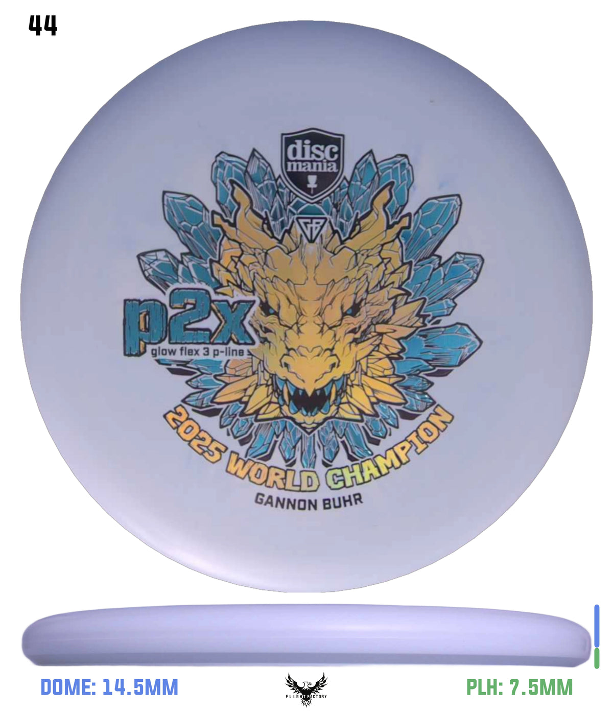 Discmania Gannon Buhr Glow Flex 3 P-Line P2x Triumph Series (2025 World Champion)