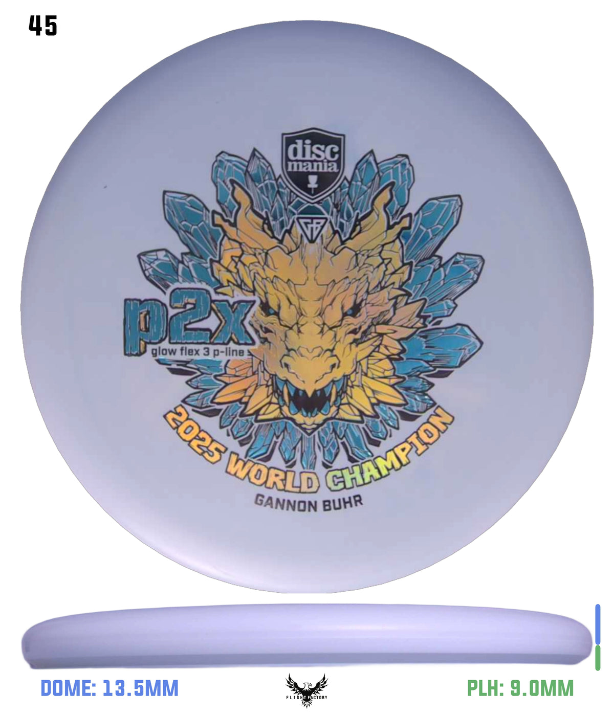 Discmania Gannon Buhr Glow Flex 3 P-Line P2x Triumph Series (2025 World Champion)