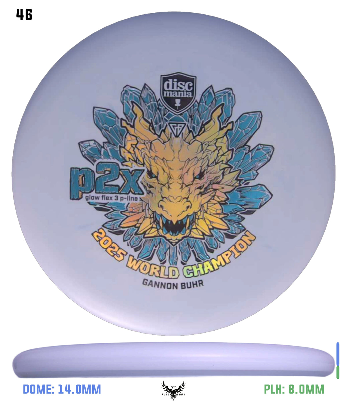 Discmania Gannon Buhr Glow Flex 3 P-Line P2x Triumph Series (2025 World Champion)