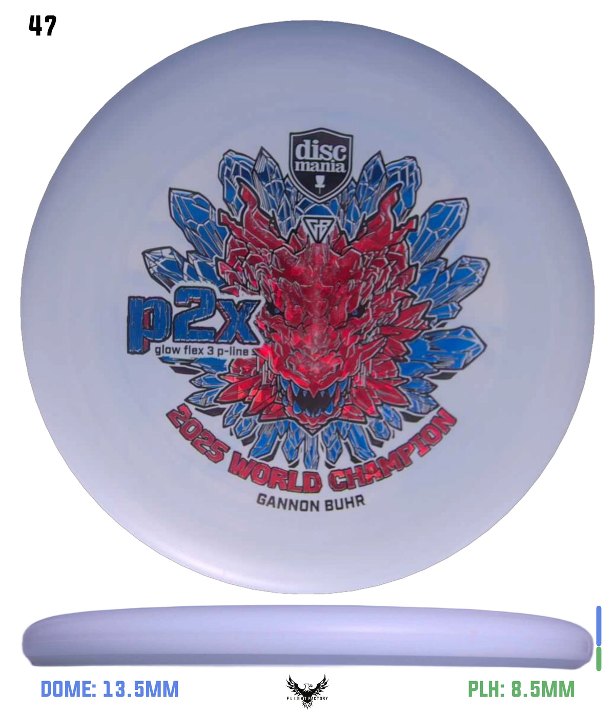 Discmania Gannon Buhr Glow Flex 3 P-Line P2x Triumph Series (2025 World Champion)