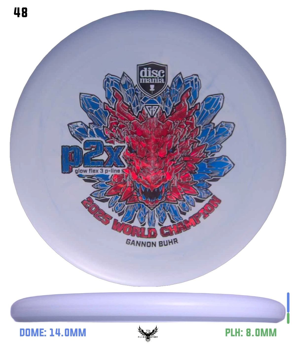 Discmania Gannon Buhr Glow Flex 3 P-Line P2x Triumph Series (2025 World Champion)