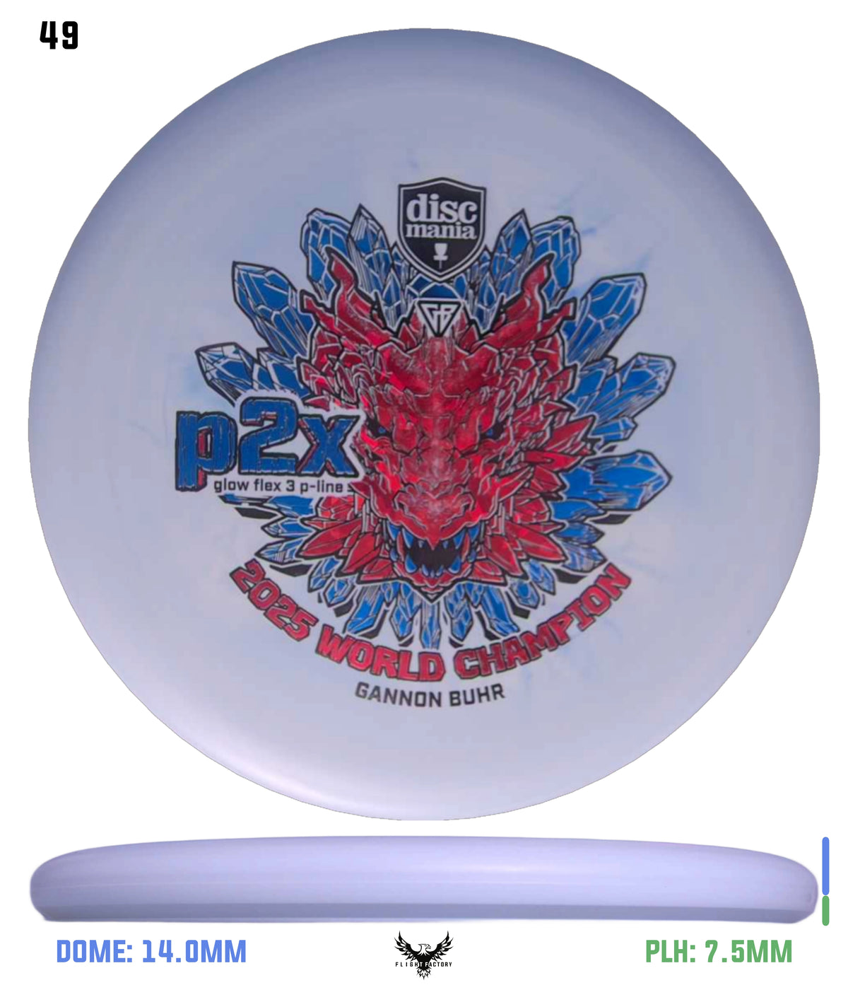 Discmania Gannon Buhr Glow Flex 3 P-Line P2x Triumph Series (2025 World Champion)