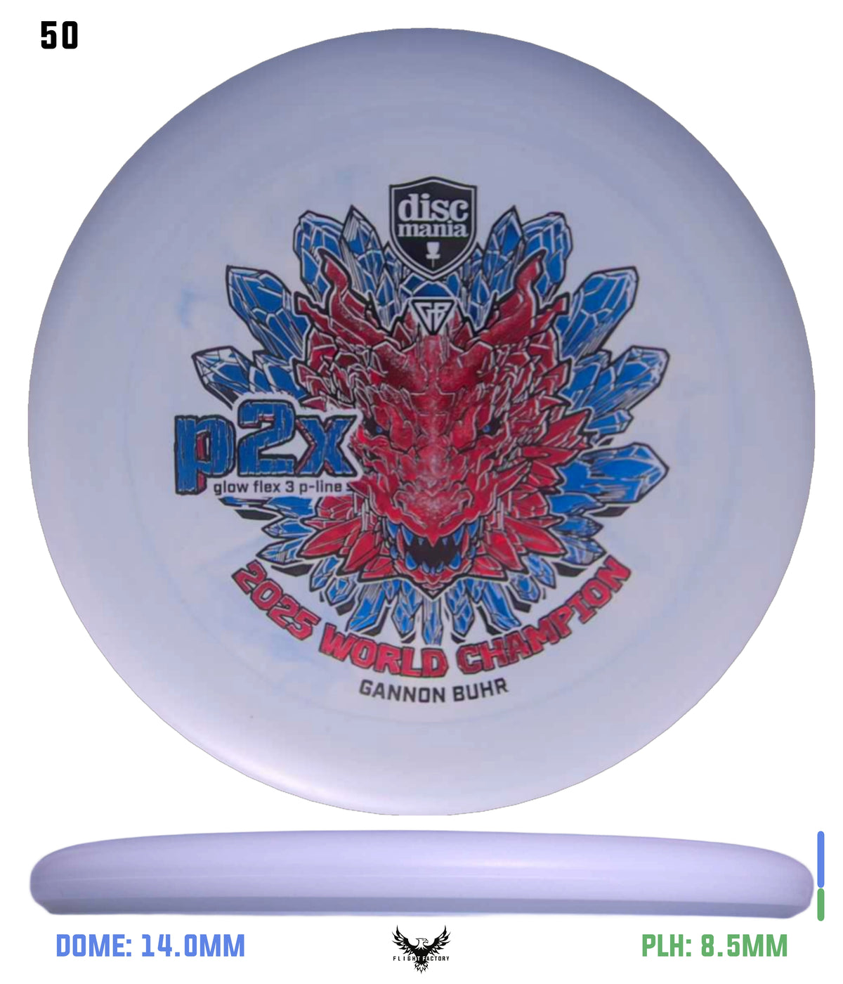 Discmania Gannon Buhr Glow Flex 3 P-Line P2x Triumph Series (2025 World Champion)
