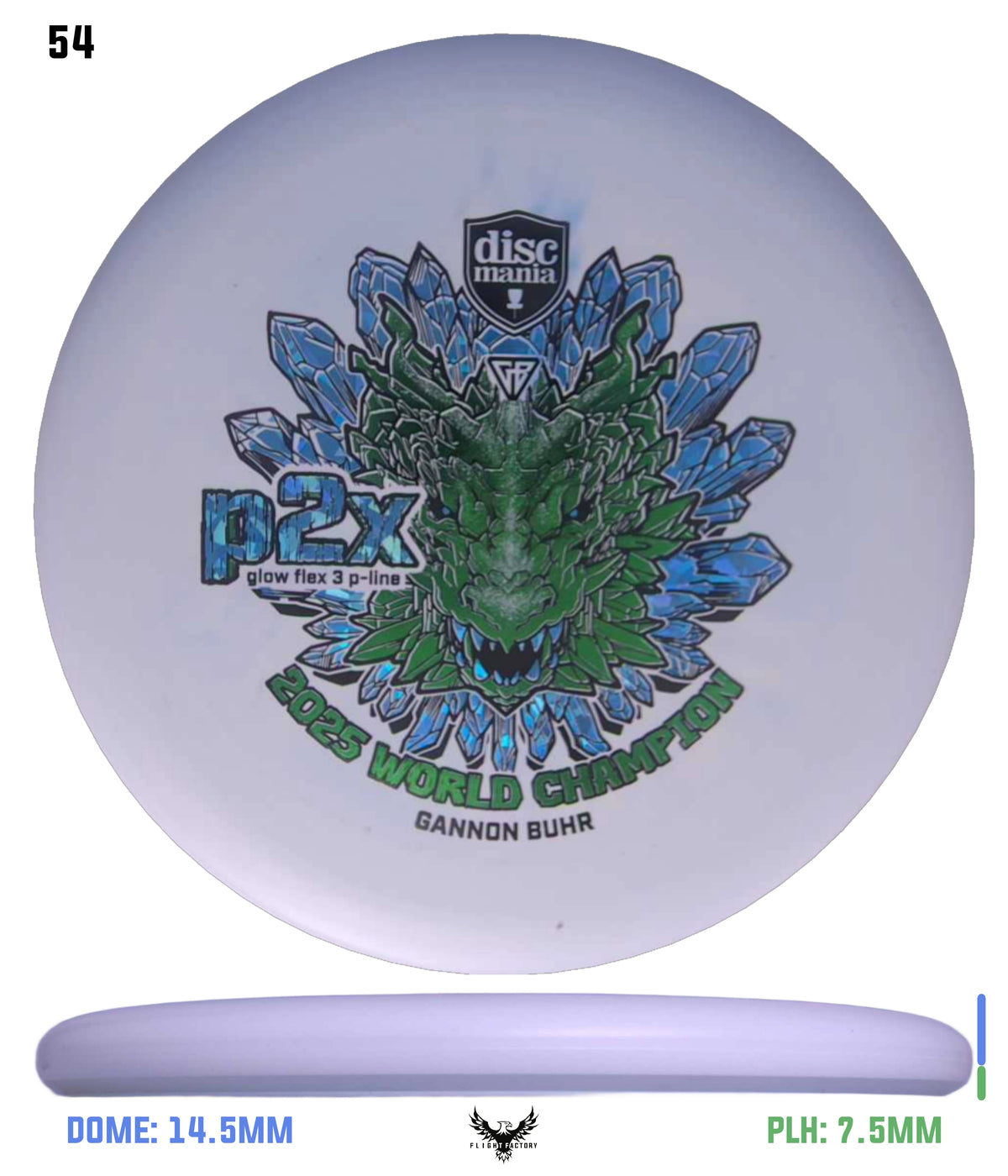 Discmania Gannon Buhr Glow Flex 3 P-Line P2x Triumph Series (2025 World Champion)